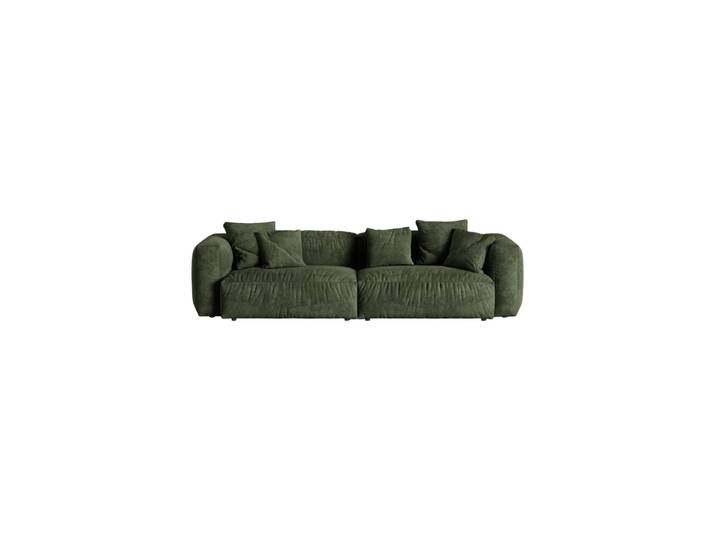 Modulares 4-Sitzer Design Sofa „Martina“ Samt Grün Micadoni