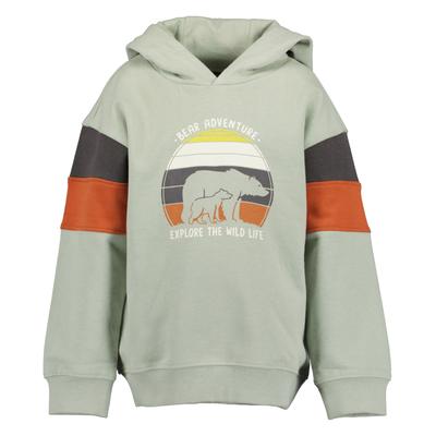 Hoodie BLUE SEVEN "Hoodie", Jungen, Gr. 134, grün (6300, gletscher), 100% Baumwolle, normal normal, Rundhals, gerader Abschluss, Sweatshirts Hoodie