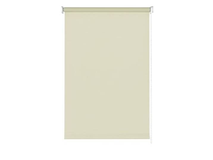 GARDINIA Seitenzug-Rollo für Fenster, Lichtundurchlässig, Blendschutz, Montage mit Bohren, Verdunkelung, Creme, 120 x 180 cm (BxH)
