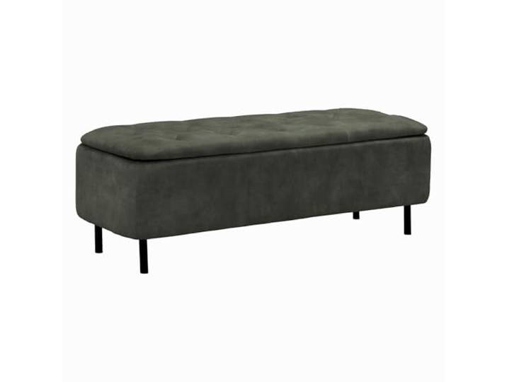 Riess Ambiente Extravagante Polsterbank EN Vogue - 120cm - grün - Samt mit Stauraum und schwarzen Metallbeinen