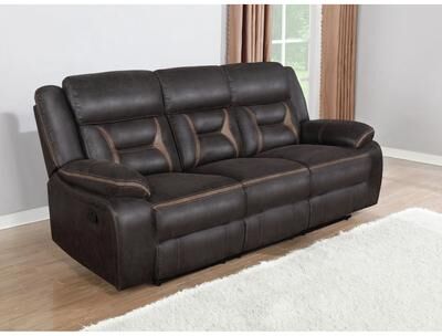 Coaster Greer Upholstered Motion Reclining Sofa