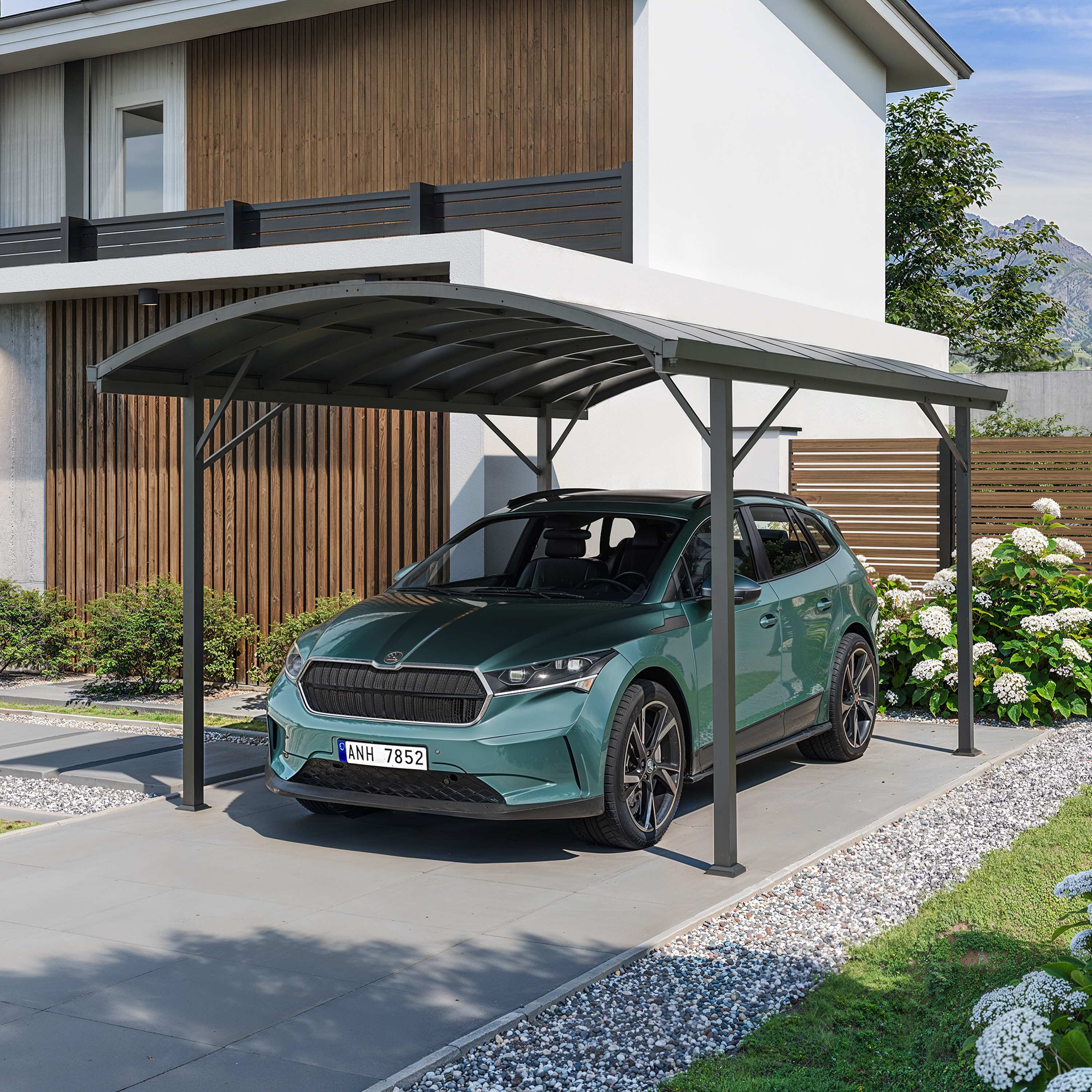 GFP 3,00x4,70m Carport, anthrazit - (GFPV00998)