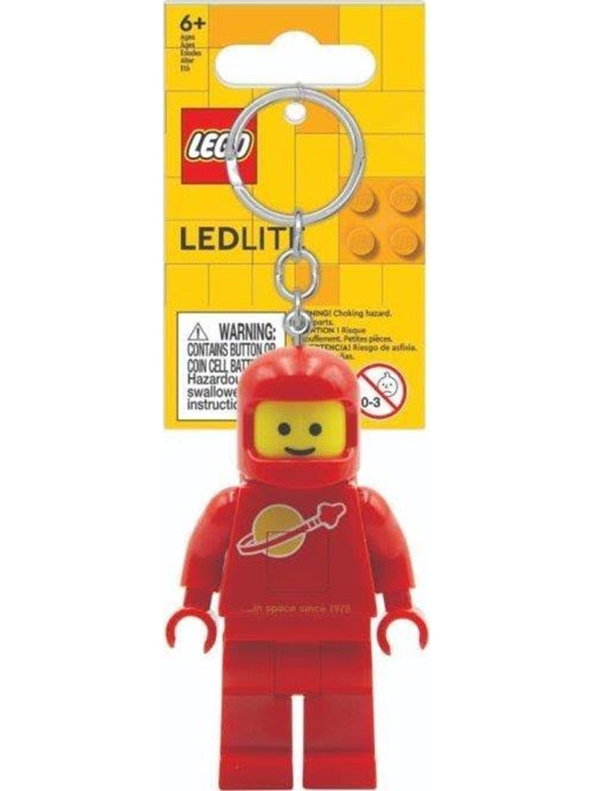 LEGO LGL-KE10HR Roter Astronaut LED Schlüsselanhänger