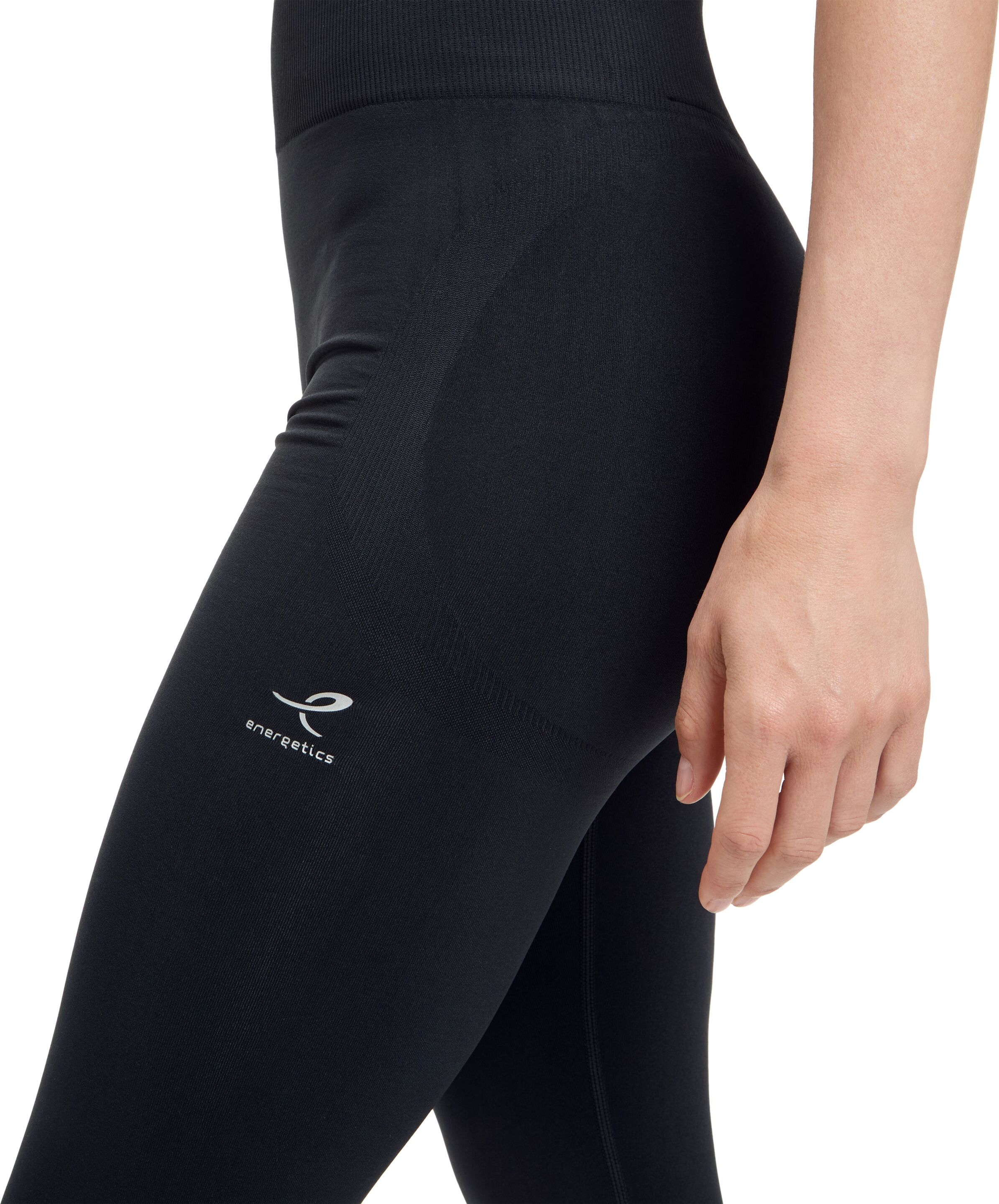 Trainingstights ENERGETICS "DA.-TIGHT KATIE 1/1 W", Damen, Gr. XS, N-Gr, schwarz, Obermaterial: 73% Polyester, 27% Elasthan, Hosen Trainingstights, atmungsaktiv, schnelltrocknend, sportlicher Stil, mit Scrunch-Naht schwarz XS, N-Gr