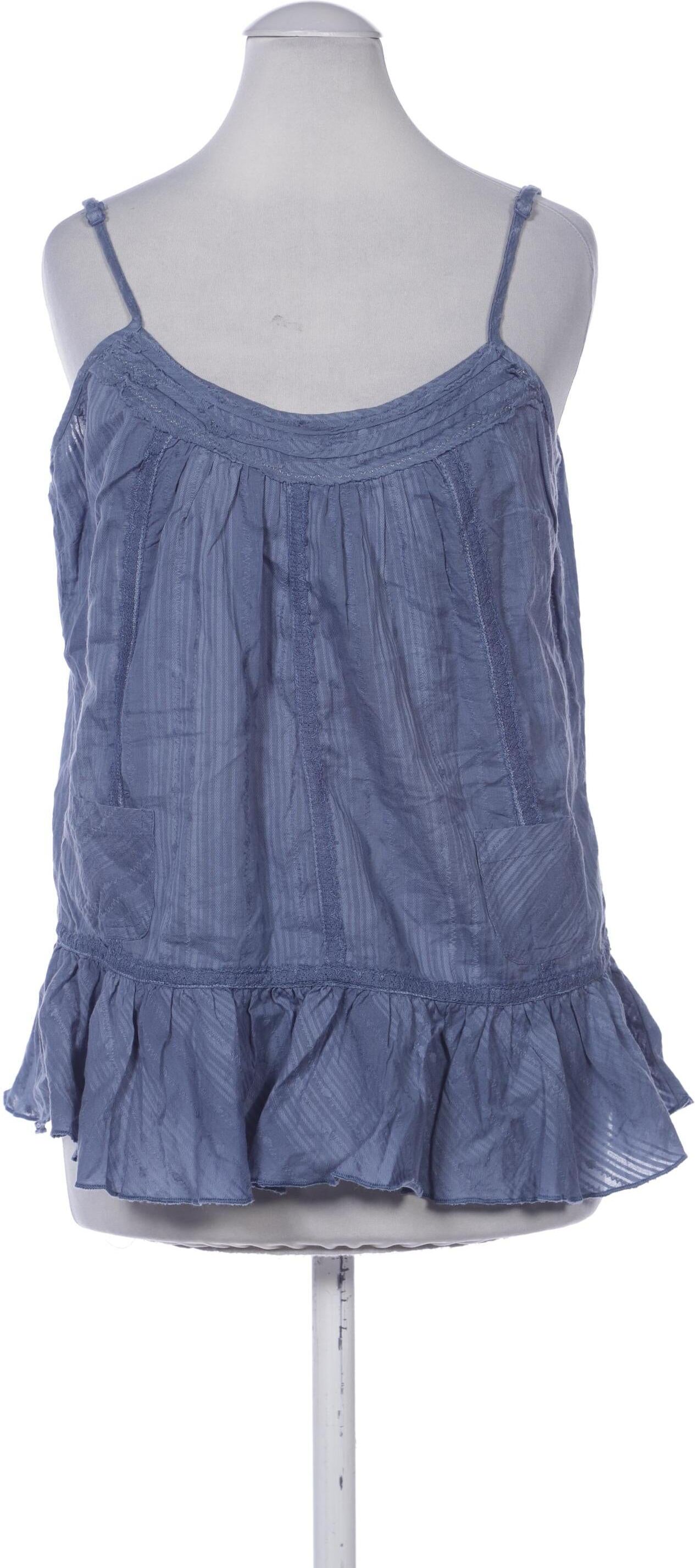 NAF NAF Damen Top, Blau, Gr. EU 36, Baumwolle - Second Hand