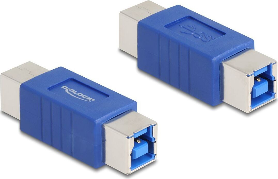 Delock USB 5 Gbps adapter gender changer USB Type-B mannelijk naar mannelijk