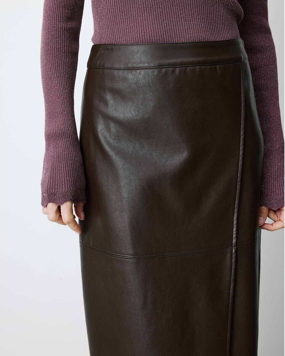 GRACE & MILA Jupe midi en simili, AENOR