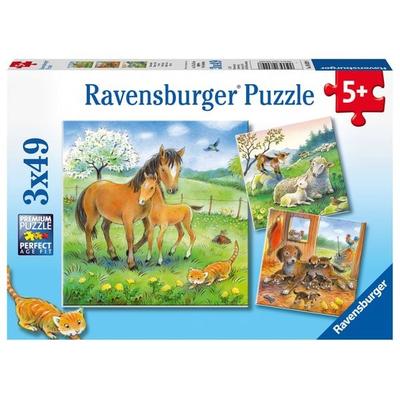 Puzzle Ravensburger Kuschelzeit 3 X 49 Teile