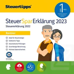 SteuerSparErklärung 2023 Rentner (für Steuerjahr 2022) Mac