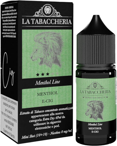 La Tabaccheria Menthol E-Cig Extra Dry Aroma Mini Shot 10ml Tabacco Sigaretta Mentolo