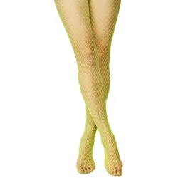Netzstrumpfhose, feinmaschig, neongrün