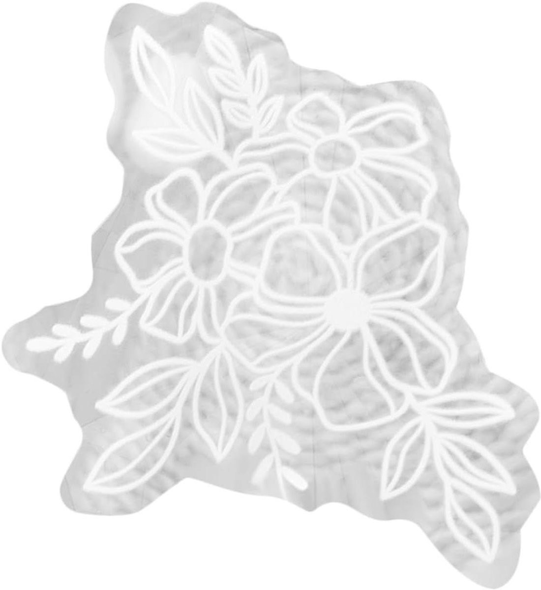 Decoratieve Bloem Raamsticker Prisma Raamfolie Wit - 127 x 11 cm