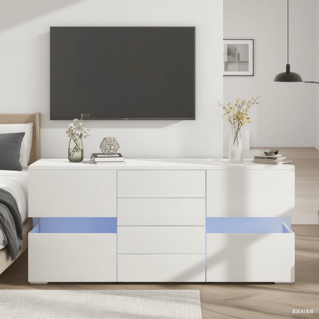 Metro 140cm Sideboard White 72cm H X 140cm W X 35cm D