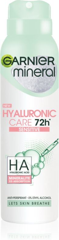 Garnier Mineral Hyaluronic Care Antitranspirant-Spray für empfindliche Oberhaut 150 ml