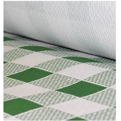 MONOUSO - Papiertischdecke Rolle grün kariert 1x100m 40g (1 Stück)