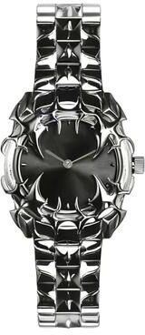 Fabled Fashion Studio DENVOSI Gothic Claw Shaped Quartz Watch With Detachable Dial black