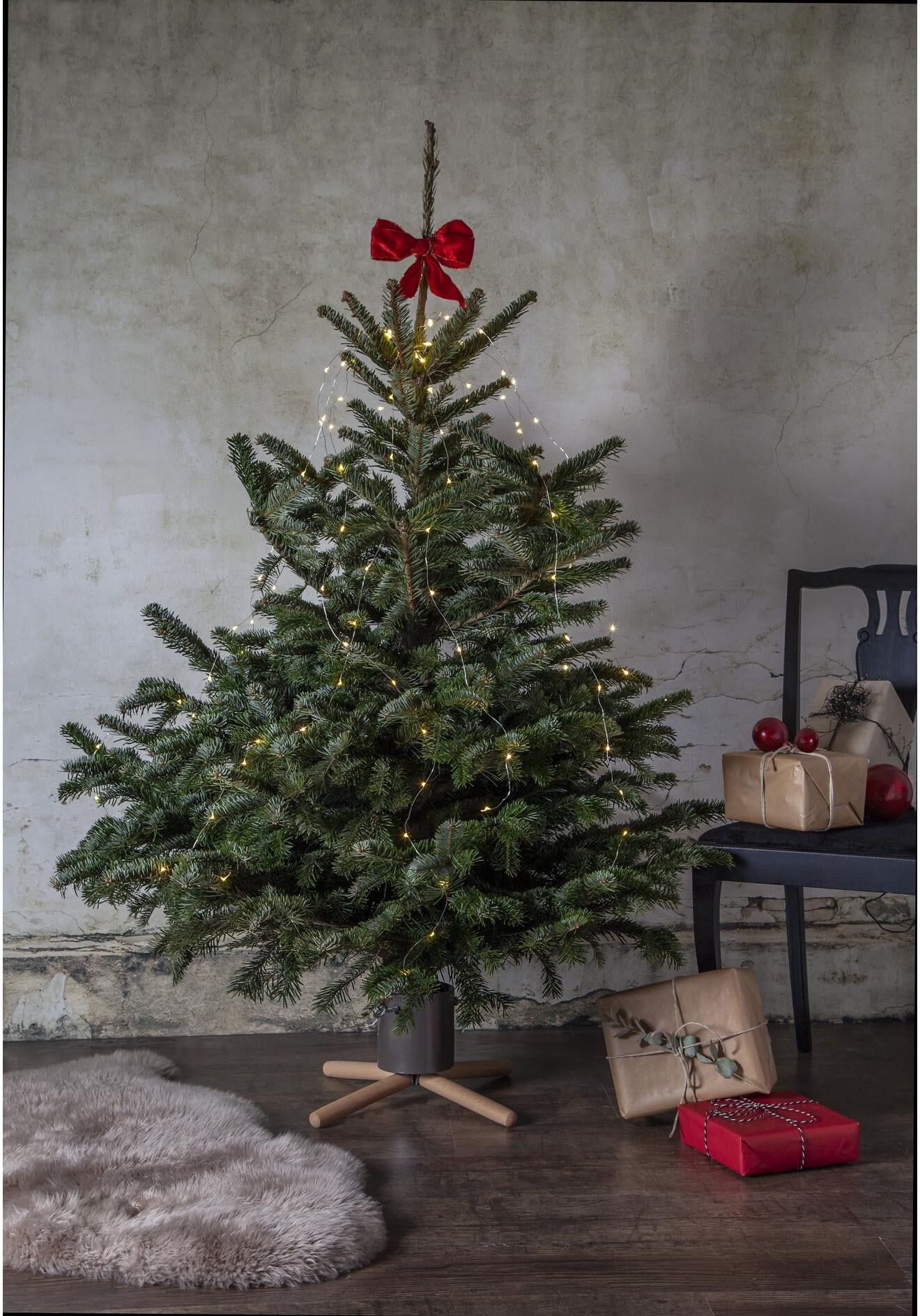 Christbaumständer "Trading Weihnachtsbaumständer", grau, H:19cm Ø:45cm, Kunststoff, PARFORCE TRADITIONAL HUNTING, Weihnachtsbaumständer, Christbaumständer grau Einheitsgröße