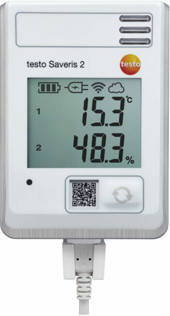 Testo Saveris 2-H1 Enregistreur de données sans fil, capteurs intégrés de température et d’humidité (0572 2034)