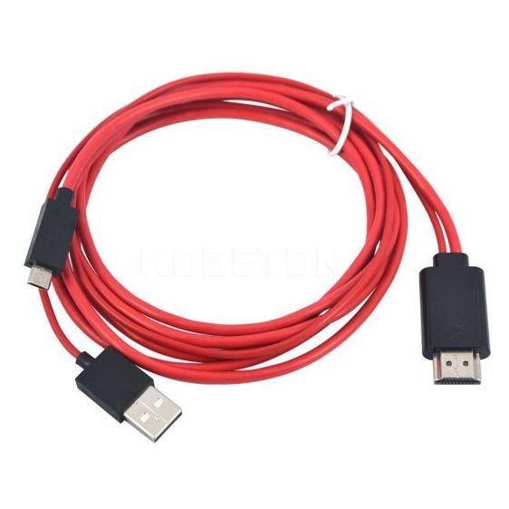 Roger 4K 30Hz Ultra HD microUSB to HDMI 2m Cable (2 m) (RO-MICROUSB-HDMI-R)