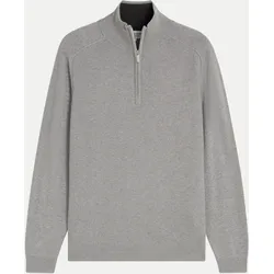 Troyer-Strickpullover Grau XXL