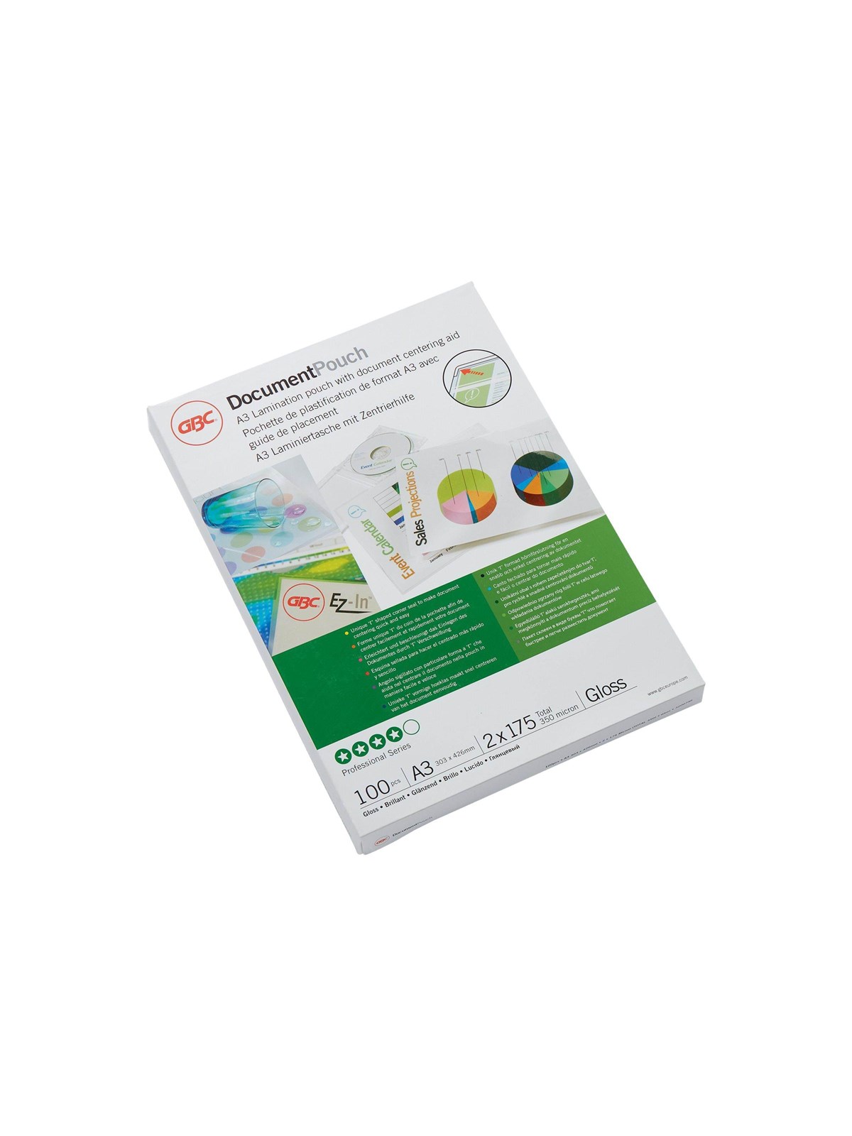 GBC Document Laminating Pouch - 100-pack - high gloss - A3 - lamination pouches