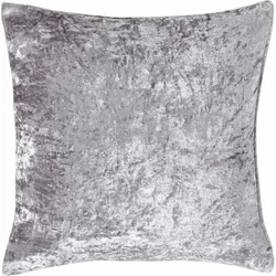 KISSENHÜLLE Pannesamt silber 60/60 cm