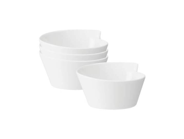 Villeroy & Boch NewWave 4er Set Müslischalen 600ml weiß Porzellan