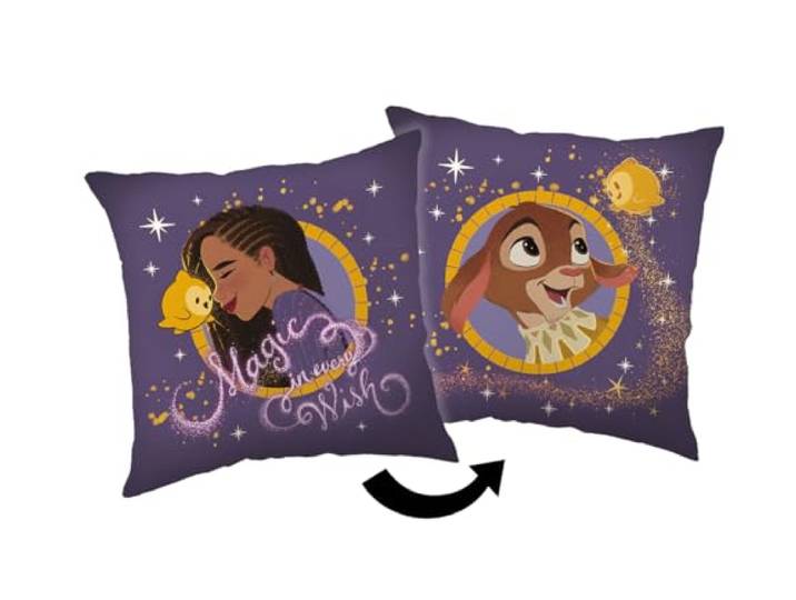 Jerry Fabrics Disney Wish knuffelkussen decokussen 35 x 35 cm