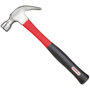 GEDORE-Red Klauenhammer R92420023, 570g Kopfgewicht, mit Fiberglasstiel, gebogene Klaue