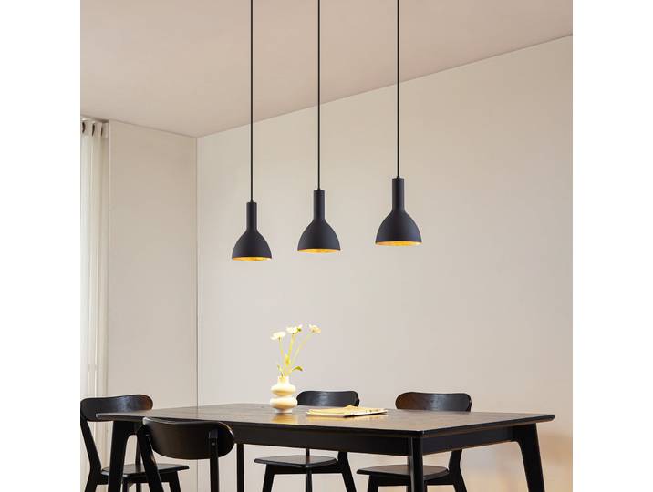 Cosmina 3 Suspension Black/Gold - Arcchio - Cuisine - Moderne - Métal - Multi-ampoules