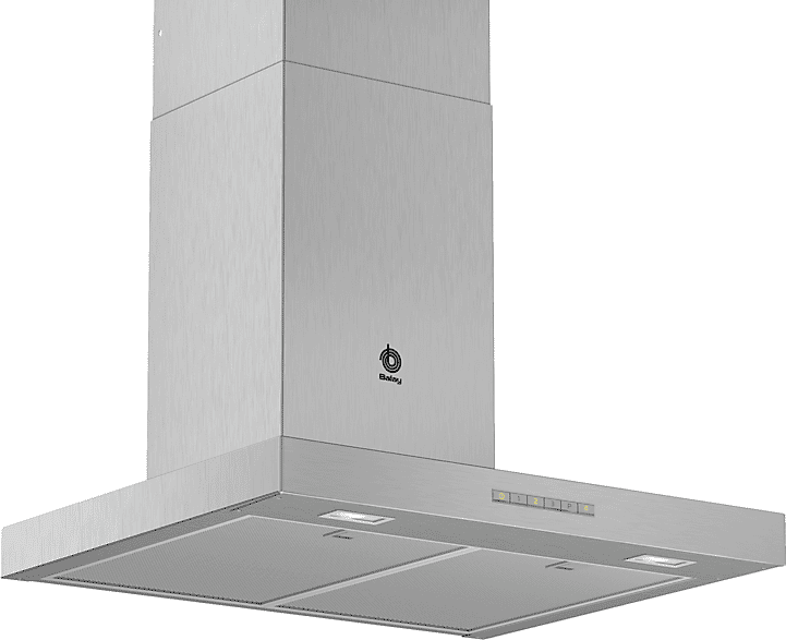REACONDICIONADO Seminuevo Muy bueno Campana decorativa - Balay 3BC067EX, Decorativa inox, 450 m³/h, integrable, iluminación LED, filtro