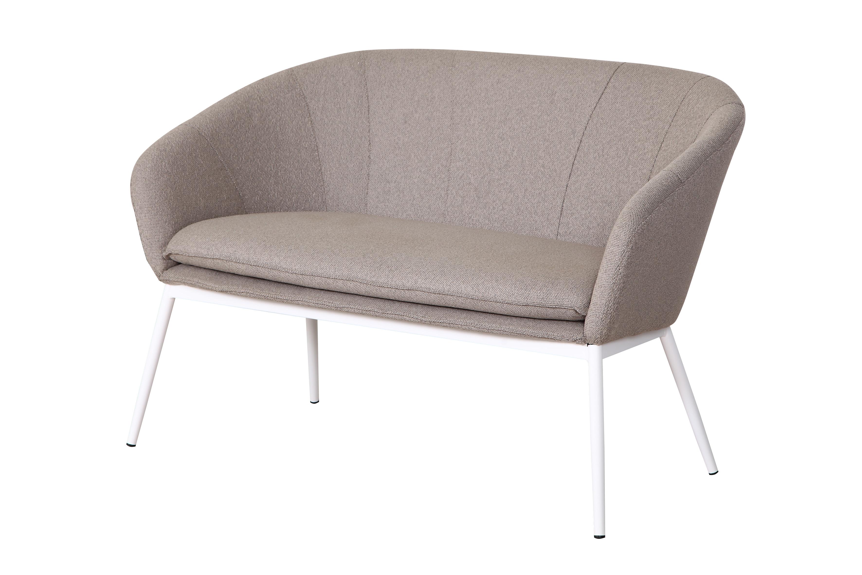 Bank/Sofa für zwei Personen, gepolstert, Modell Marseille, für Balkon oder Terrasse
