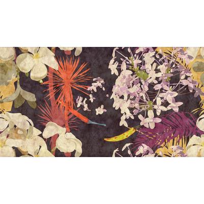 Fototapete LIVING WALLS "Walls by Patel Vintage Bouquet 1", beige (bunt), B:5m L:2,7m, Vlies, Tapeten, Vlies, Wand, Schräge