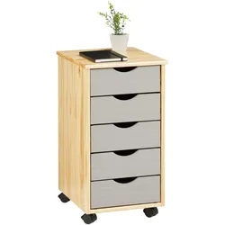 ROLLCONTAINER LAGOS natur/grau