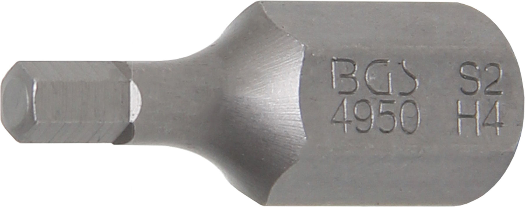 BGS Bit 4950, Antrieb Außensechskant 10 mm (3/8"), Innensechskant 4 mm ; BGS technic)
