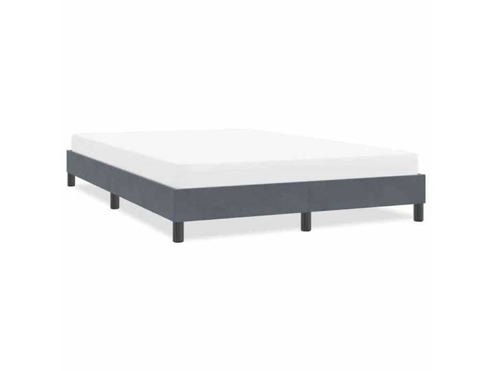 CHIC Lit adulte 2 places - 160x210 cm Structure/Cadre de lit gris foncé 160x210 cm velours #Sara16297
