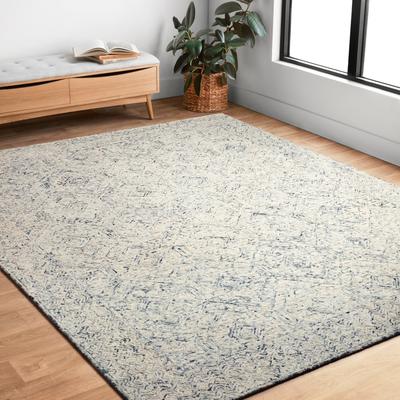 Alexander Home Aspen Bluestone Hand-tufted Wool Area Rug