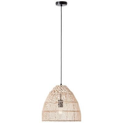 BRILLIANT Pendelleuchte "Minster", beige (natur, weiß), 1, Ø 35cm H: 120cm, 1 Stk., Leuchten, Hängelampe Ø 35 cm, 120 cm Höhe, E27, max. 25 W, Rattan/Metall, Pendelleuchte