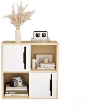 Modern Wooden Storage Cabinet with Sliding Doors