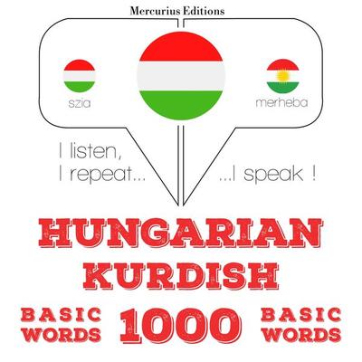 Magyar - kurd: 1000 alapszó - JM Gardner, Audio, 9782821149588
