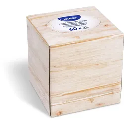 VEPATIM 240 Kosmetiktücher 100% Zellstoff 3-lagig in Spenderbox weiß