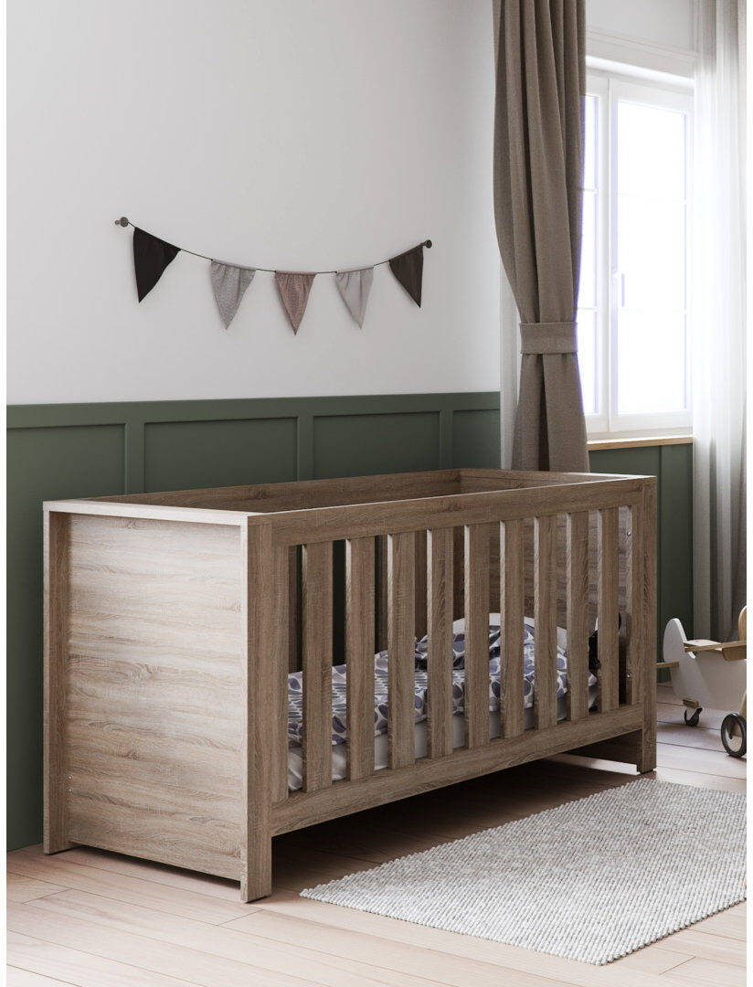 Little Acorns Ellesmere Cot Bed (Exc. Underbed Draw) 140 x 70cm Truffle Oak Standard
