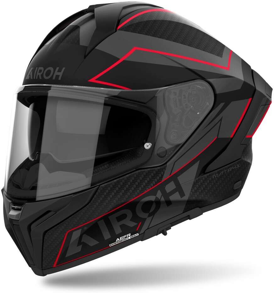 Casco Moto Integrale Airoh MATRYX SENTINEL Rosso Opaco taglia S