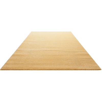 Teppich HOMIE LIVING "Lido HL-822937", gelb (gelb, gelb), B:80cm H:18mm L:150cm, Polypropylen (PP), Teppiche, Teppich