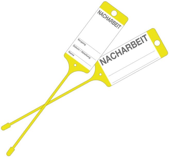 Etiquette de marchandise Eichner PP jaune retouche (9219-00771)