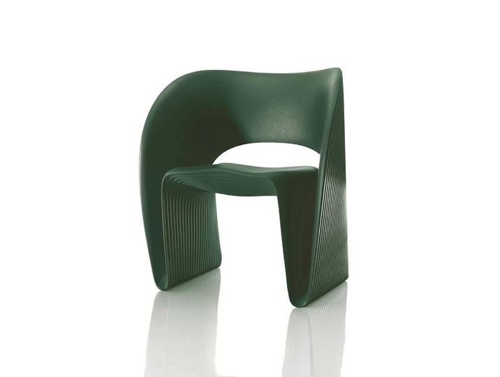 MAGIS fauteuil RAVIOLO (Vert olive - Polyéthylène)