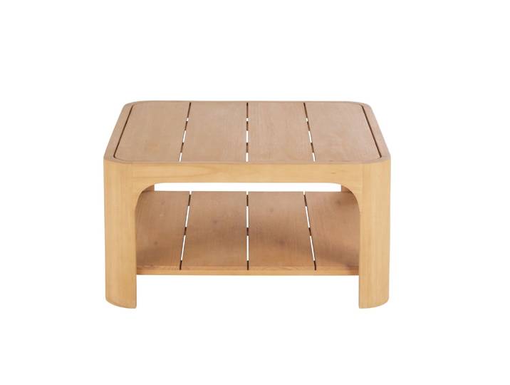 Professioneller modularer quadratischer Couchtisch aus Eukalyptusholz