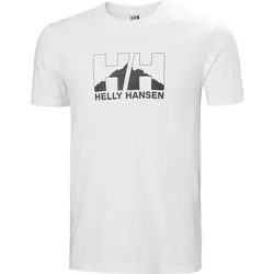 HELLY HANSEN Herren Shirt NORD GRAPHIC T-SHIRT, Größe M in Weiß 004