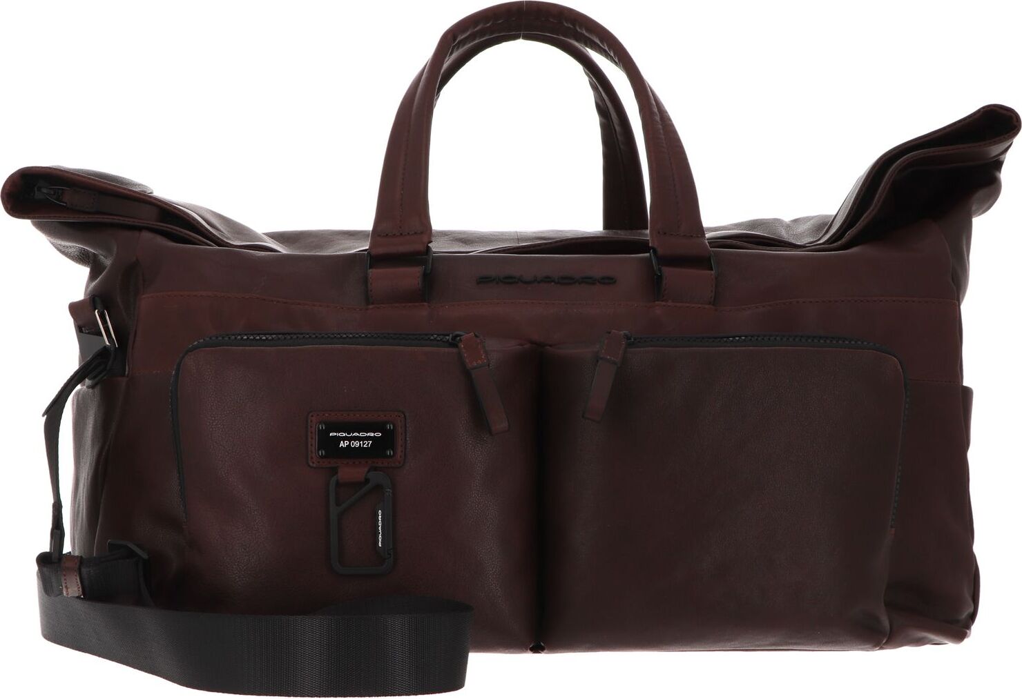 PIQUADRO Harper Duffel Bag With Trolley Strap Testa Di Moro