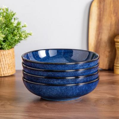vancasso Stern Reactive Glaze Stoneware Pasta Bowl Set